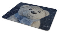 Mousepad, BEAR PAD - Winter Edition, Motiv "Snowy Bear", inkl. Geschenkanhänger