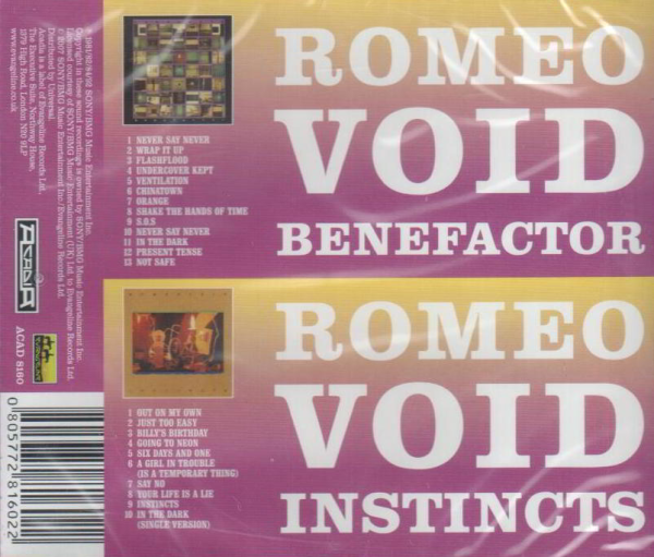 ROMEO VOID - Benefactor & Instincts
